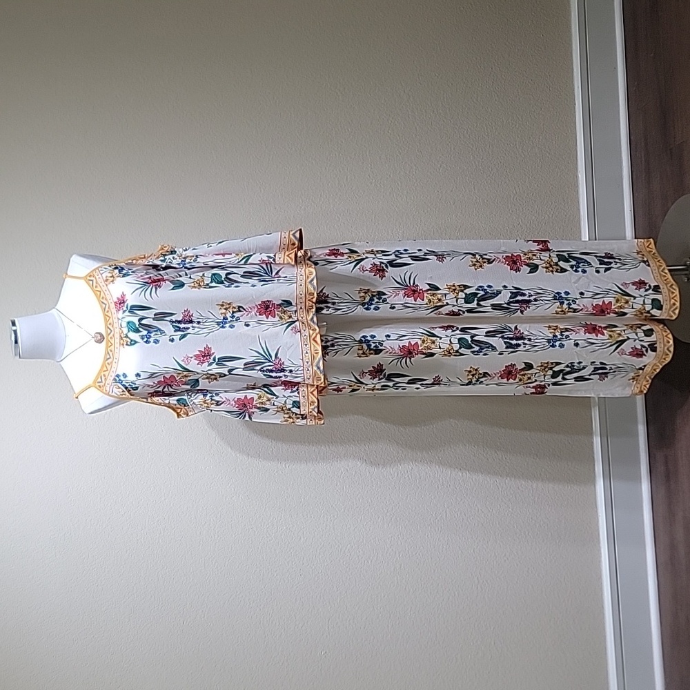 Two Piece, Wide Leg, Multi-Colored Pants Set
